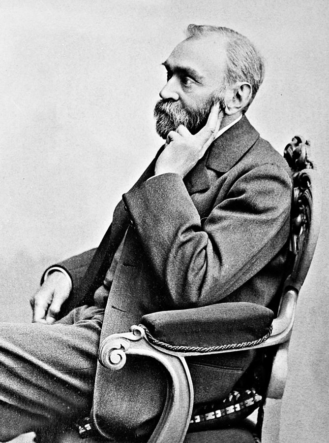  This portrait of Alfred Nobel was taken by Gösta Florman (1831–1900) 
and is in the public domain.   